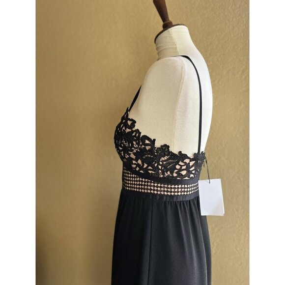 Theory Womens Black Melaena Blush Contrast Crochet Lace Dress Multi sizes $455 - Picture 8 of 12